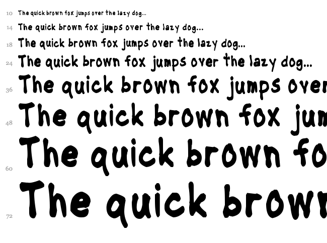 NipCen's Handwriting font waterfall